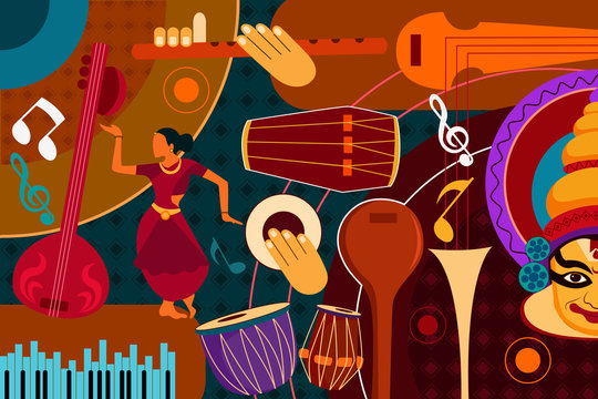 Carnatic Music artwork art forms